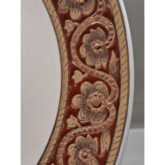 Unusual Plate Chair Motif by Oriental Accent Heavy 10.5" Classic Asian Decor - Picture 4 of 13